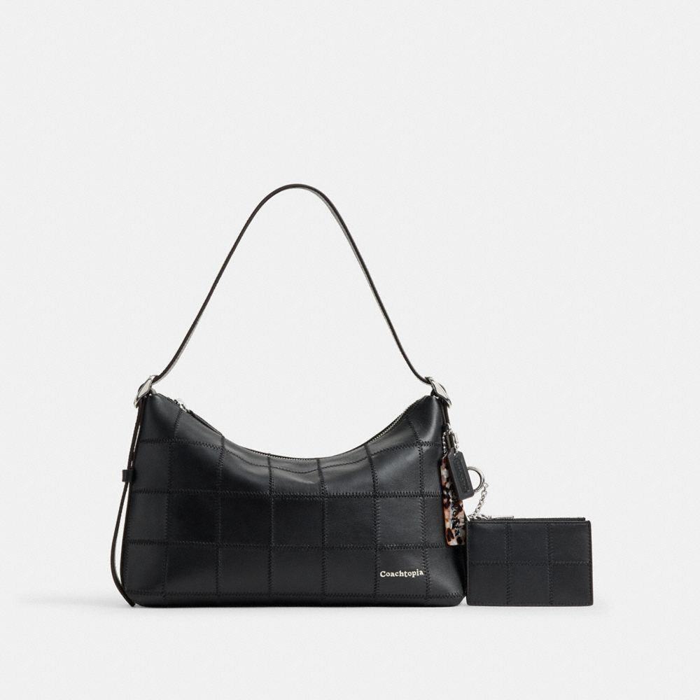 Coach Alter/Ego Zip Card Case With Key Ring Black