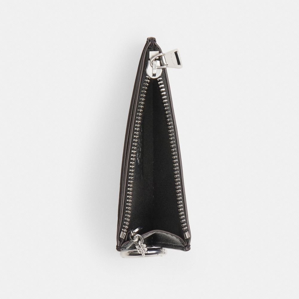 Coach Alter/Ego Zip Card Case With Key Ring Black
