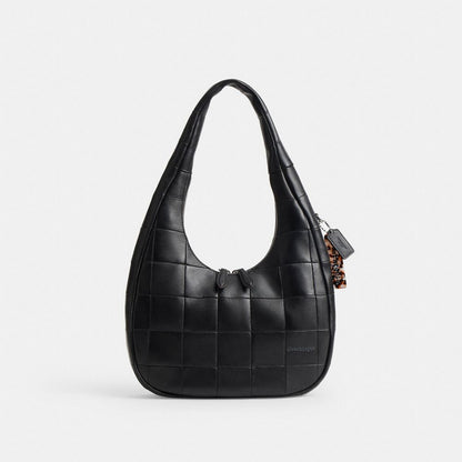 Coach Alter/Ego Crescent Shoulder Bag In Upcrafted Leather Black