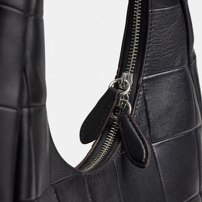 Coach Alter/Ego Crescent Shoulder Bag In Upcrafted Leather Black
