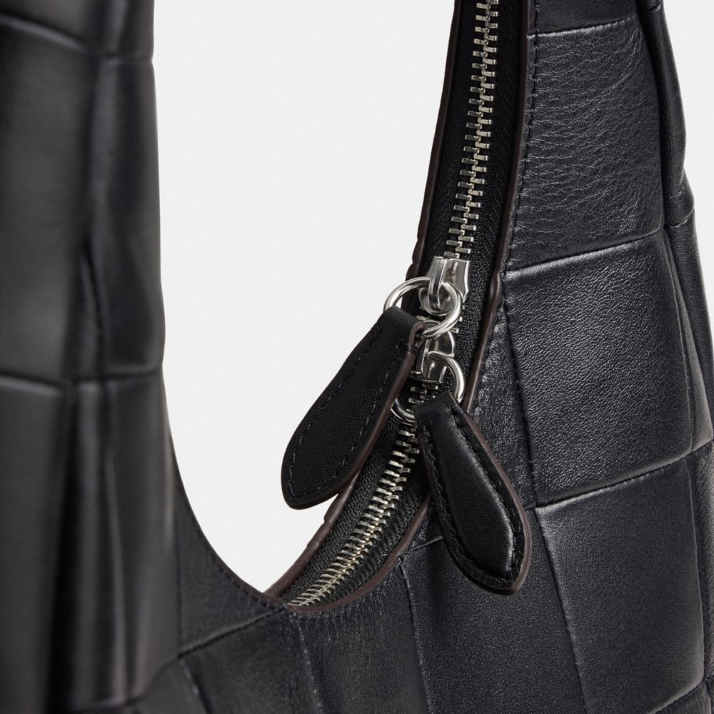 Coach Alter/Ego Crescent Shoulder Bag In Upcrafted Leather Black