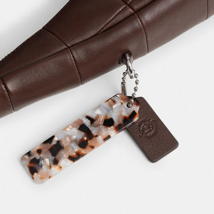 Coach Alter/Ego Crescent Shoulder Bag In Checkerboard Upcrafted Leather Maple