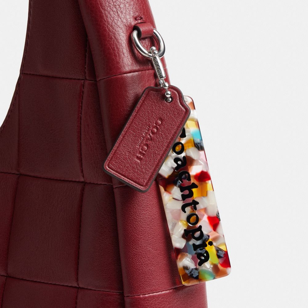 Coach Alter/Ego Crescent Shoulder Bag In Upcrafted Leather Dark Ruby