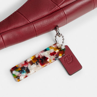 Coach Alter/Ego Crescent Shoulder Bag In Upcrafted Leather Dark Ruby