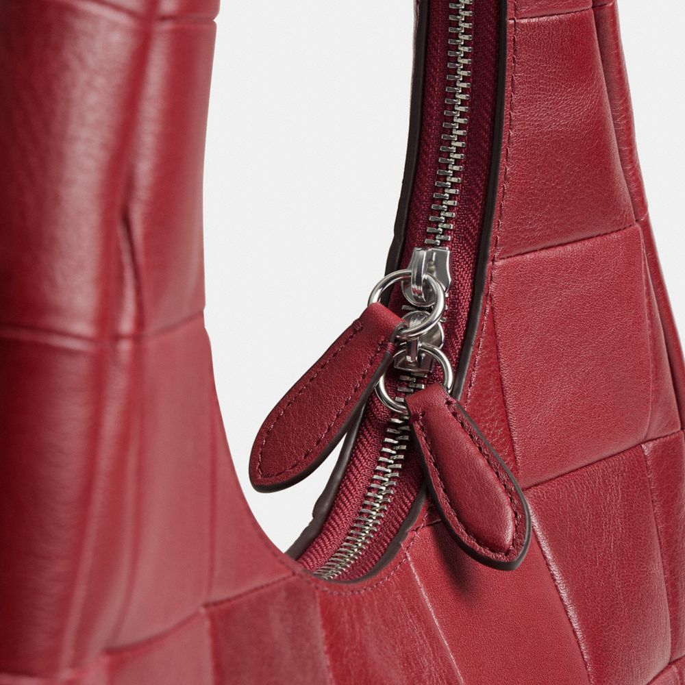 Coach Alter/Ego Crescent Shoulder Bag In Upcrafted Leather Dark Ruby