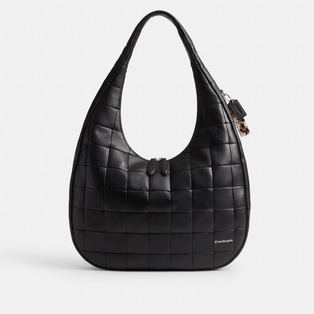 Coach Alter/Ego Large Crescent Shoulder Bag Black 2