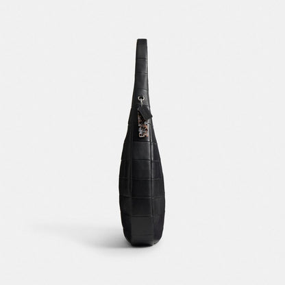Coach Alter/Ego Large Crescent Shoulder Bag In Upcrafted Leather Black