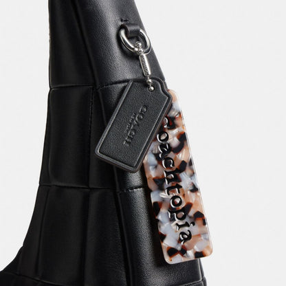 Coach Alter/Ego Large Crescent Shoulder Bag In Upcrafted Leather Black