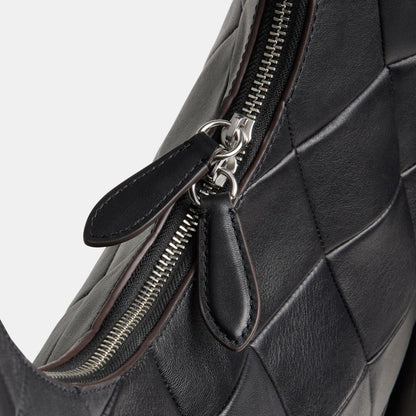 Coach Alter/Ego Large Crescent Shoulder Bag In Upcrafted Leather Black