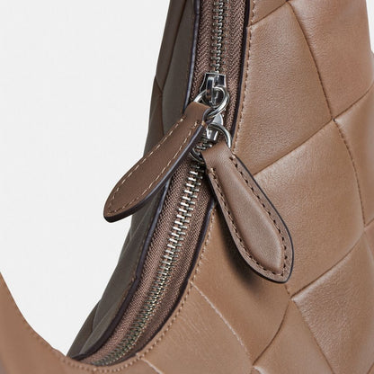 Coach Alter/Ego Large Crescent Shoulder Bag In Upcrafted Leather Dark Stone