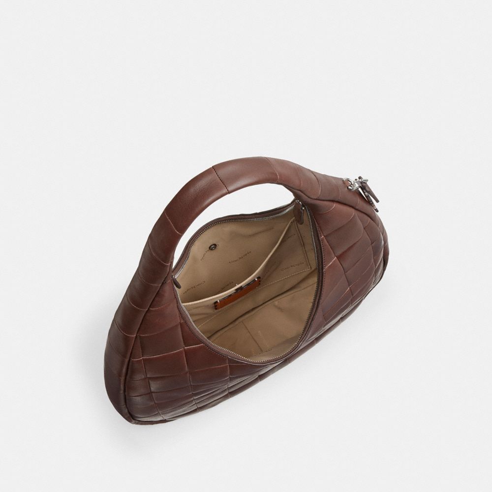 Coach Alter/Ego Large Crescent Shoulder Bag In Upcrafted Leather Maple