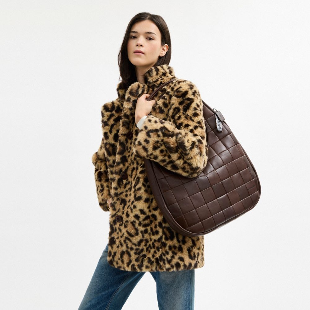 Coach Alter/Ego Large Crescent Shoulder Bag In Upcrafted Leather Maple