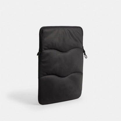 Coach Coachtopia Loop Laptop Sleeve With Wavy Quilting Black 2