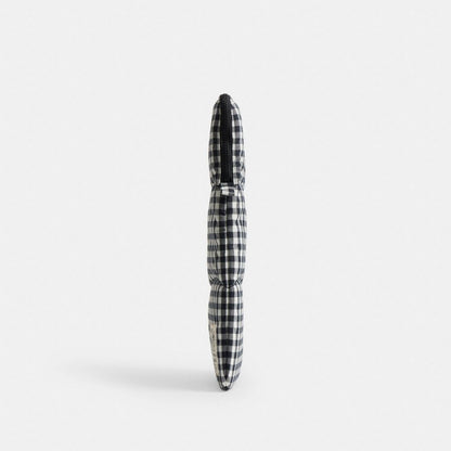 Coach Coachtopia Loop Laptop Sleeve With Wavy Quilting In Gingham Black White Gingham