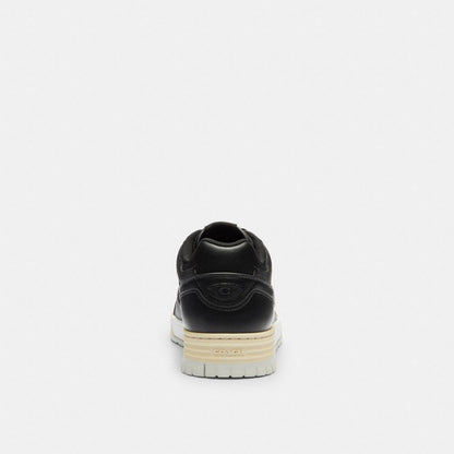 Men's Coach Soho Sneaker With Signature Canvas Charcoal Black