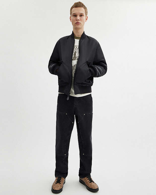 High Line Sneaker In Signature Canvas Khaki-Black Khaki-Black