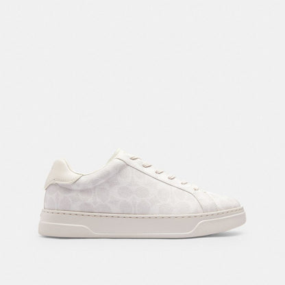Coach High Line Sneaker In Signature Canvas Off White