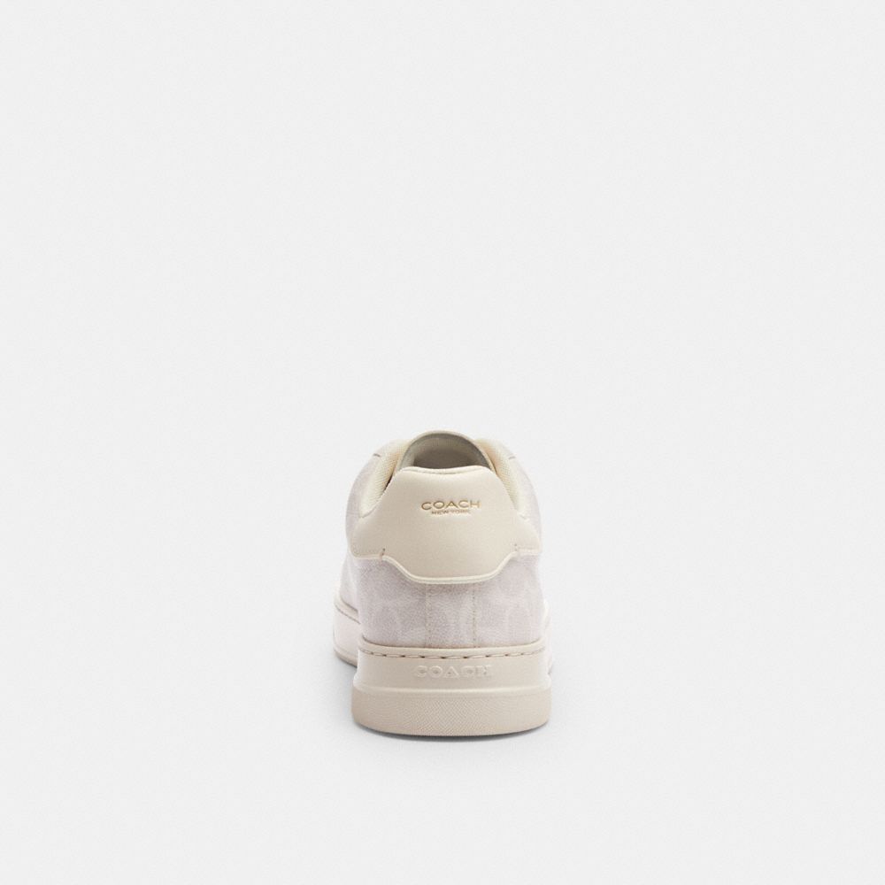Coach High Line Sneaker In Signature Canvas Off White