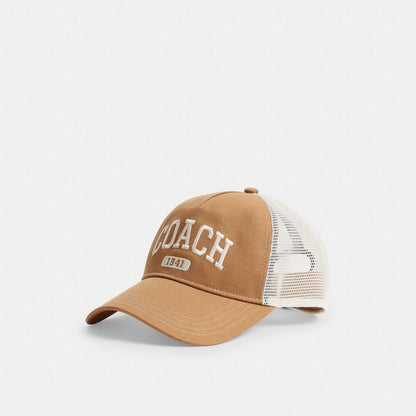 Coach Coach 1941 Varsity Trucker Hat Light Saddle