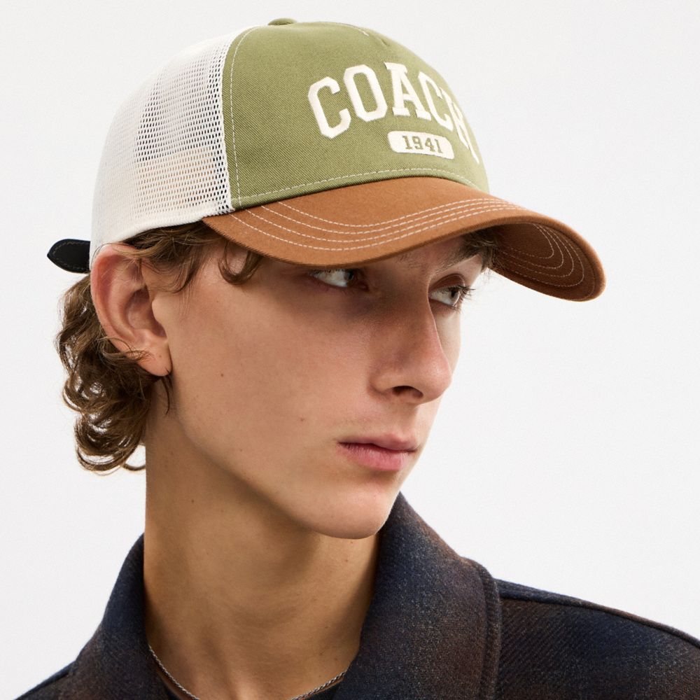 Coach Coach 1941 Varsity Trucker Hat Olive Sable