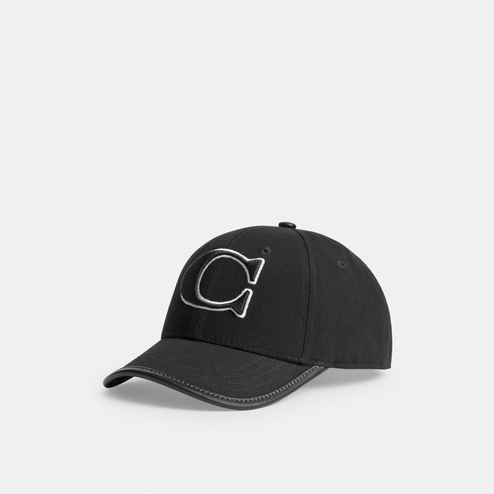 Coach Signature Patch Baseball Hat Black
