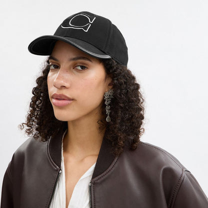 Coach Signature Patch Baseball Hat Black