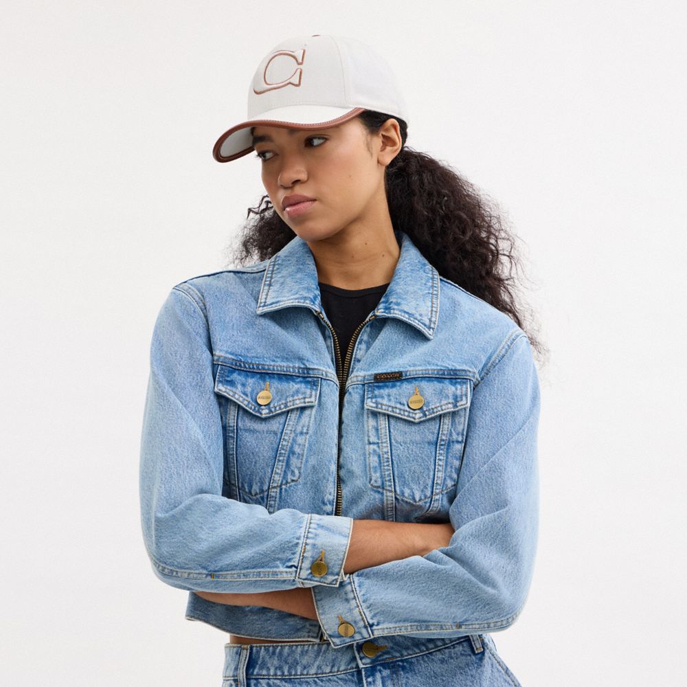 Coach Signature Patch Baseball Hat Chalk