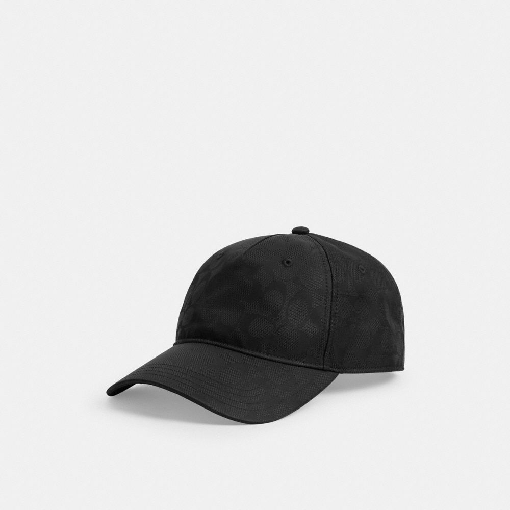 Coach Tonal Signature Baseball Hat Black