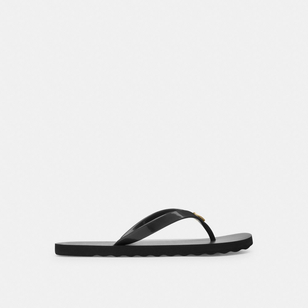 Coach Zayn Flip Flop Black