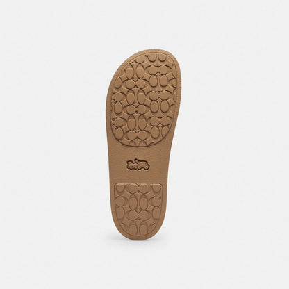 Women's Coach Udele Sport Slide In Signature Canvas Sand Multi