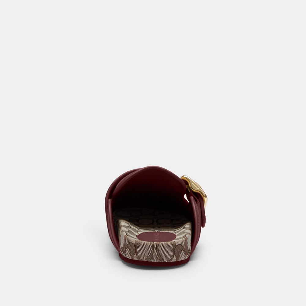 Coach Archival Buckle Clog Merlot