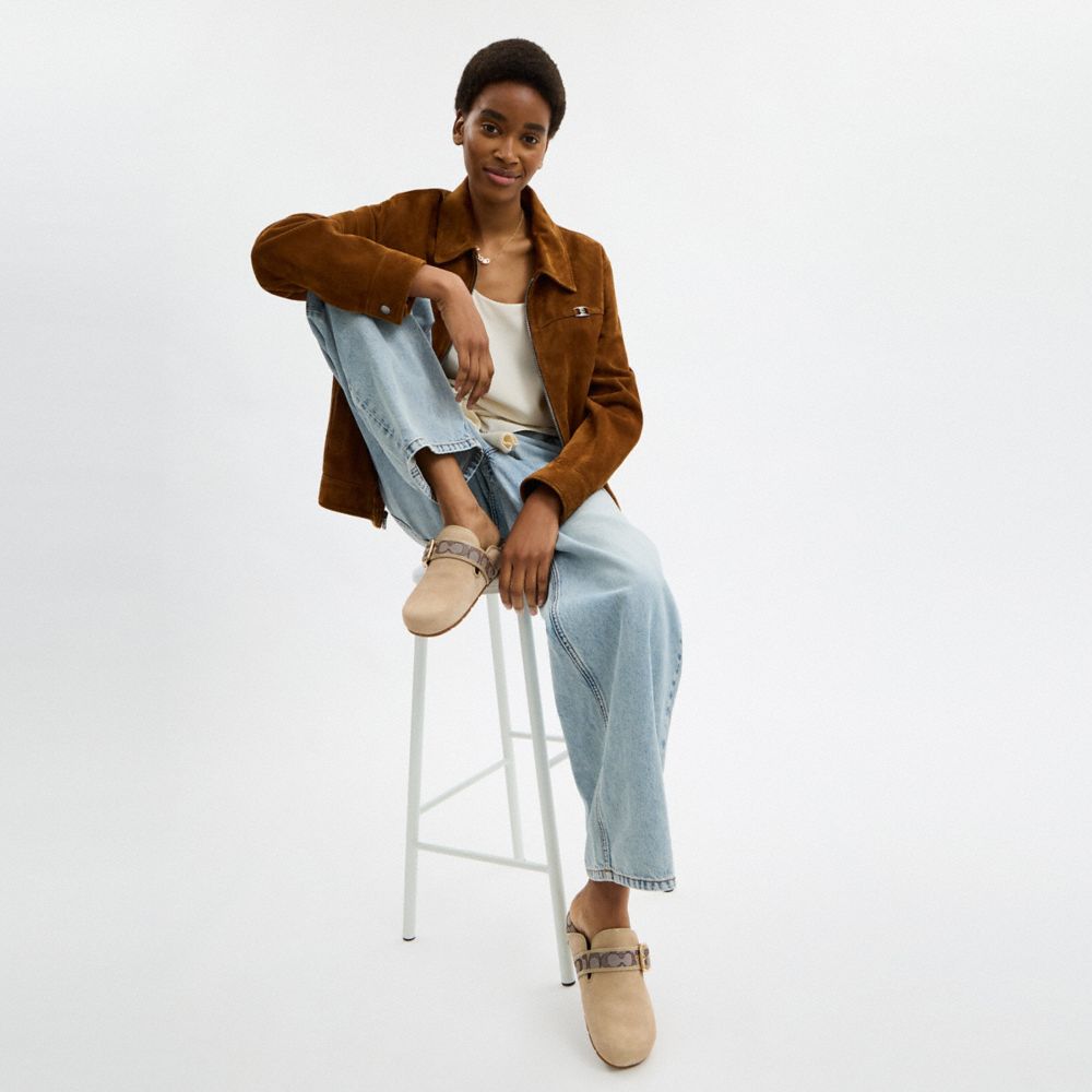 Coach Archival Buckle Clog Oat