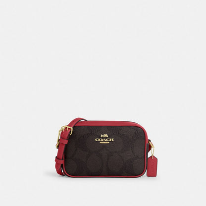 Coach Mini Jamie Camera Bag In Maxi Signature Canvas Gold