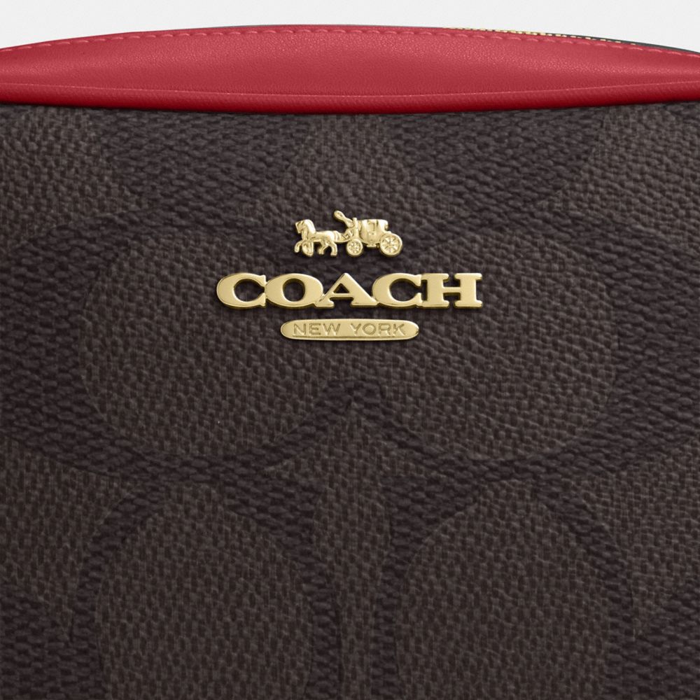 Coach Mini Jamie Camera Bag In Maxi Signature Canvas Gold