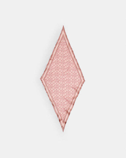 Signature Silk Diamond Scarf Silk-Dusty Pink Silk-Dusty Pink