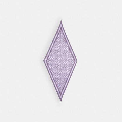 Coach Signature Silk Diamond Scarf Violet Mist