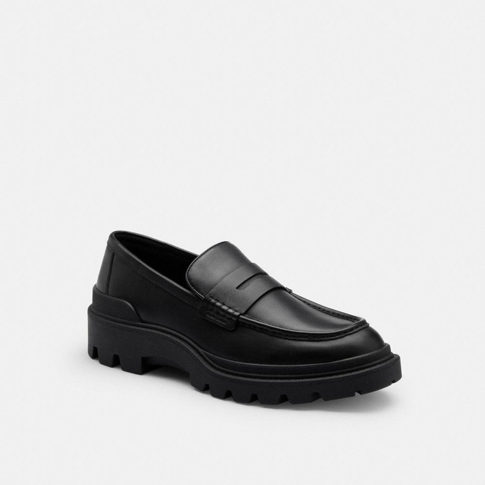 Coach Platform Loafer Black