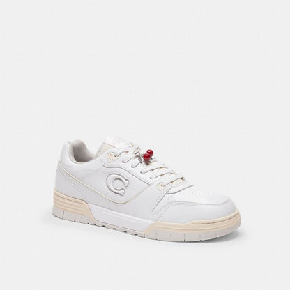 Coach Small Cherry Shoe Charm Silver Red