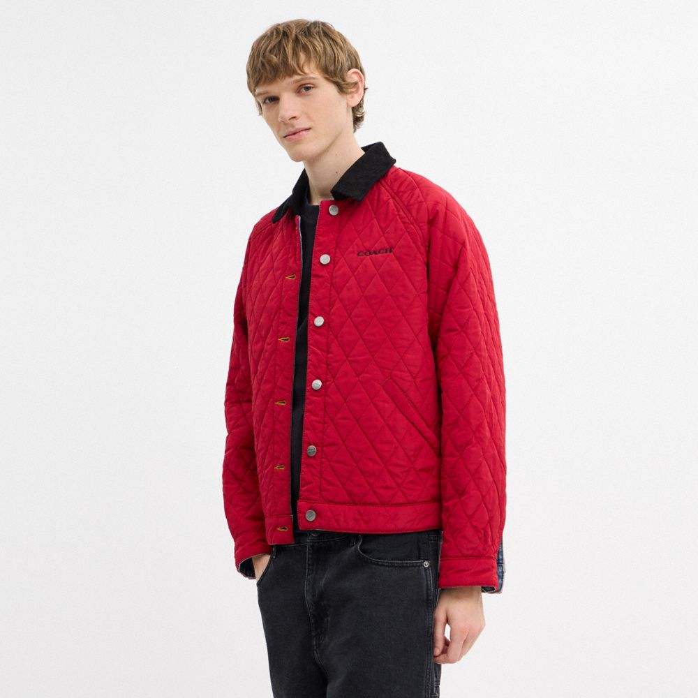 Coach Reversible Denim Jacket Western Wash