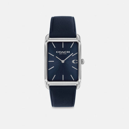 Coach Elliot Watch, 32 Mm X 26 Mm Navy Blue