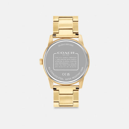 Coach Keane Watch Gift Set, 39 Mm Gold Black