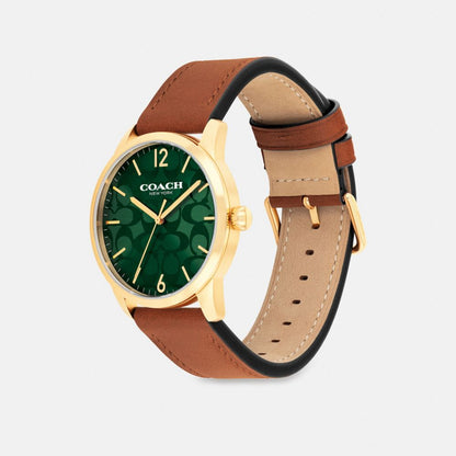 Coach Keane Watch, 39 Mm Saddle
