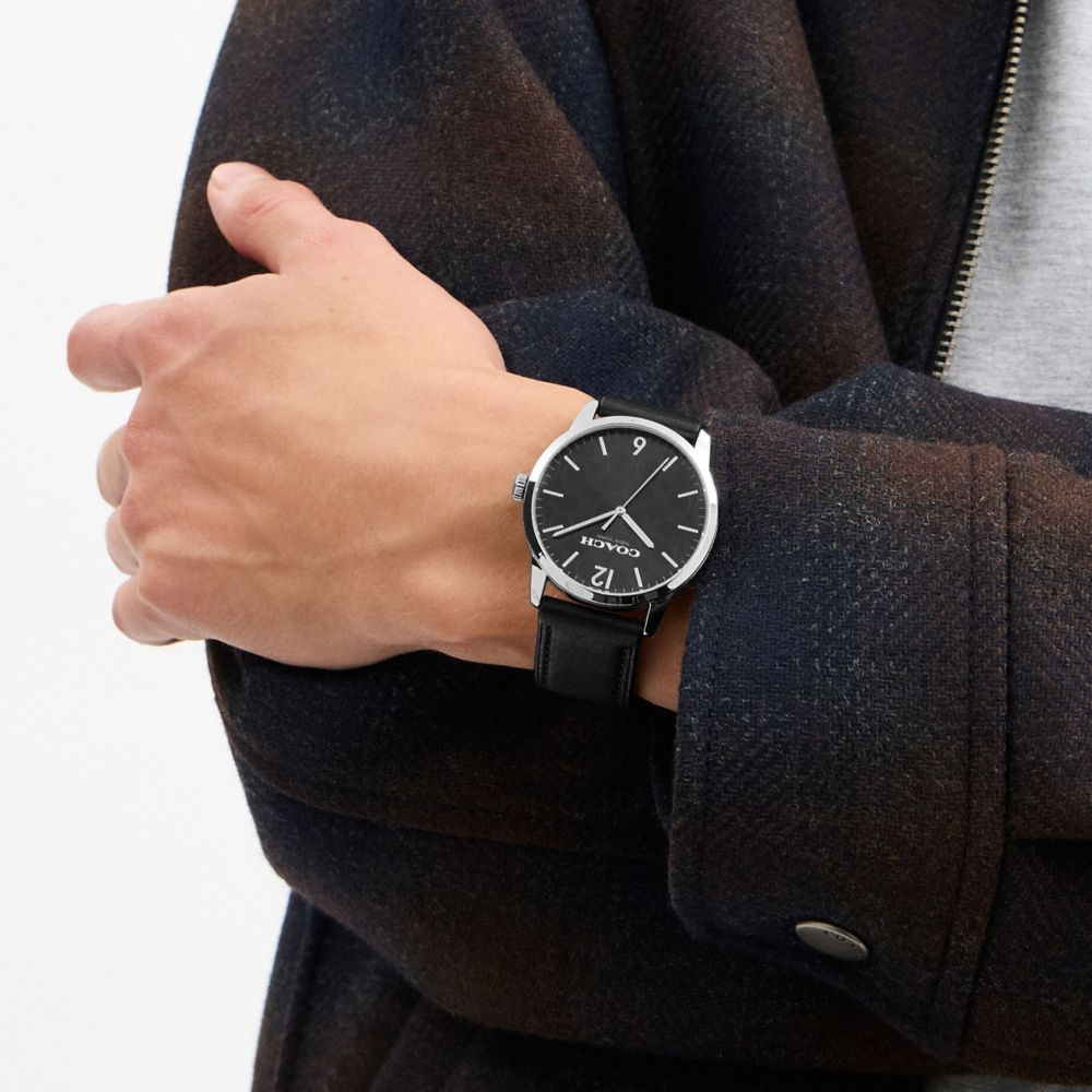 Coach Keane Watch, 39 Mm Black