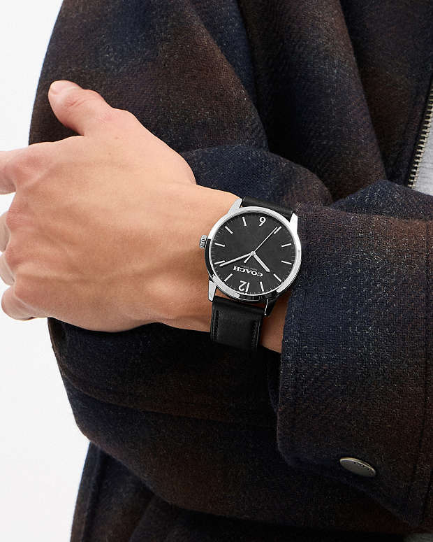 Keane Watch, 39 Mm Black Black