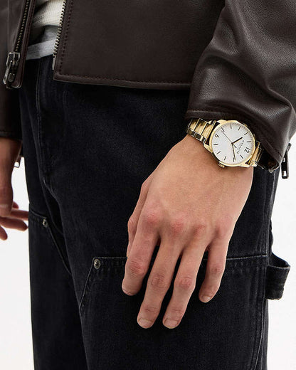 Keane Watch, 39 Mm Gold Gold
