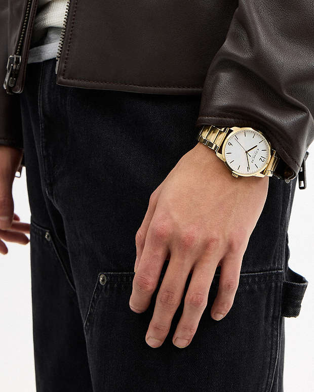 Keane Watch, 39 Mm Gold Gold