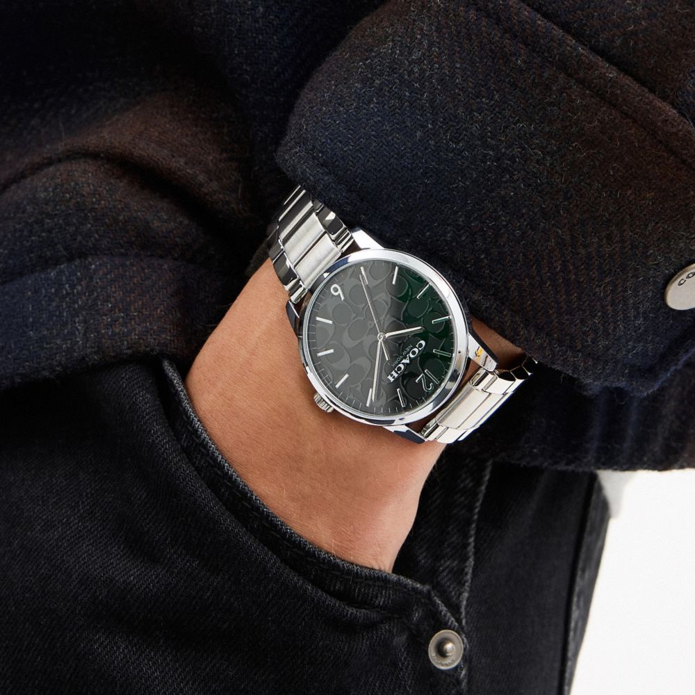 Coach Keane Watch, 39 Mm Stainless Steel