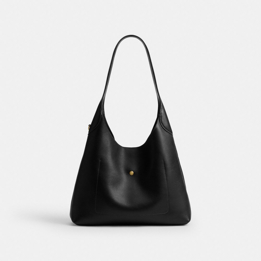 Coach Brooklyn Shoulder Bag 34 Brass Black