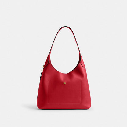 Coach Brooklyn Shoulder Bag 34 Brass/Scarlet