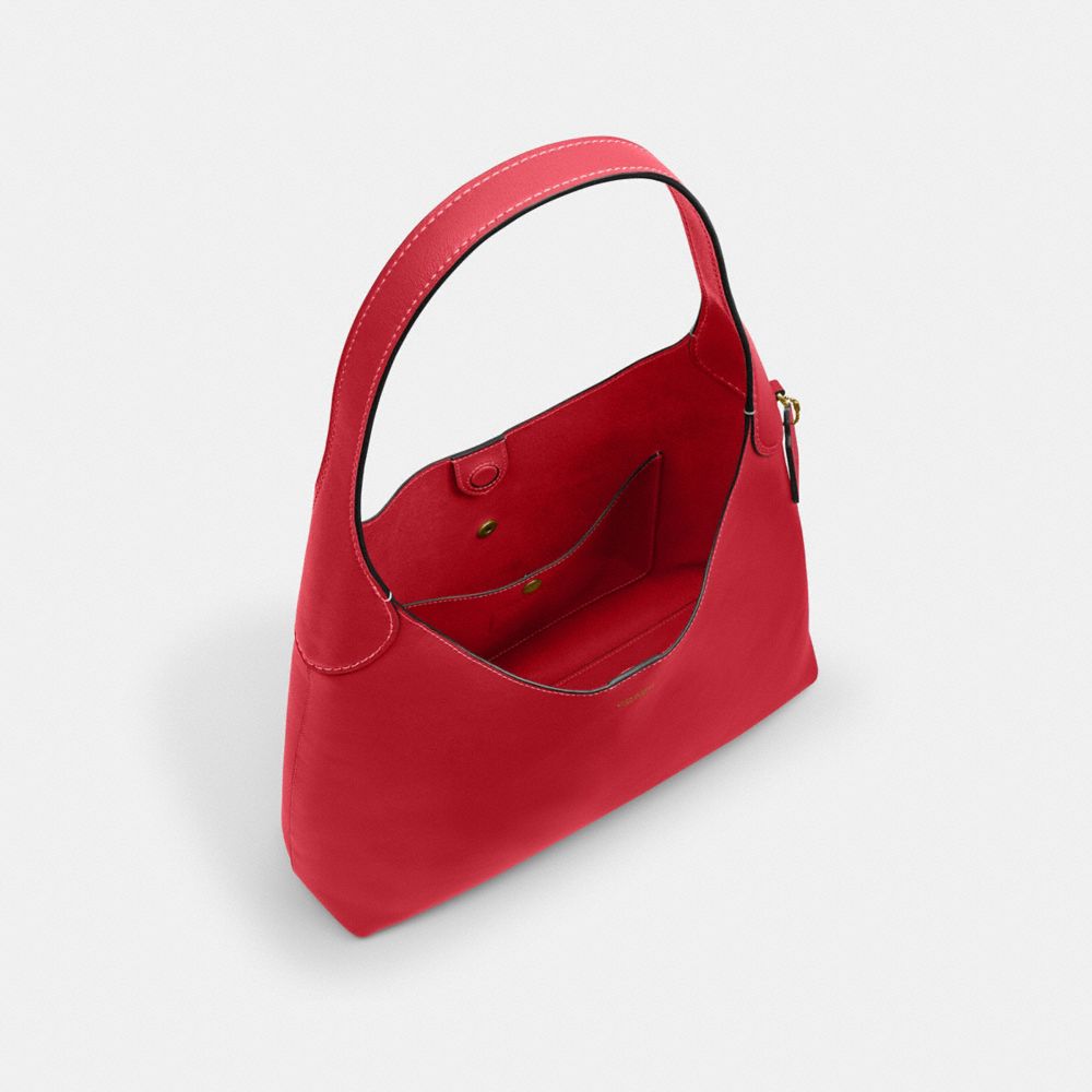 Coach Brooklyn Shoulder Bag 34 Brass/Scarlet